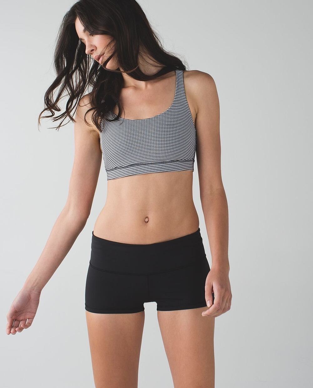 Lululemon Energy Bra *Medium Support Tiny Teeth Houndstooth Black/White - Size 8